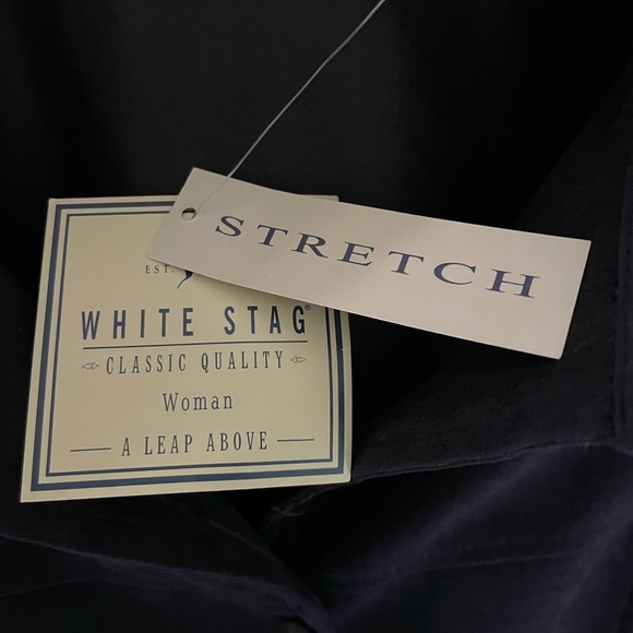 White stag woman stretch size 18W black moleskin shirt - Picture 5 of 8